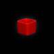 Емкость для соуса квадратная красная Colore "Corone" 50мм 60мл [LQ-SK0023-R]